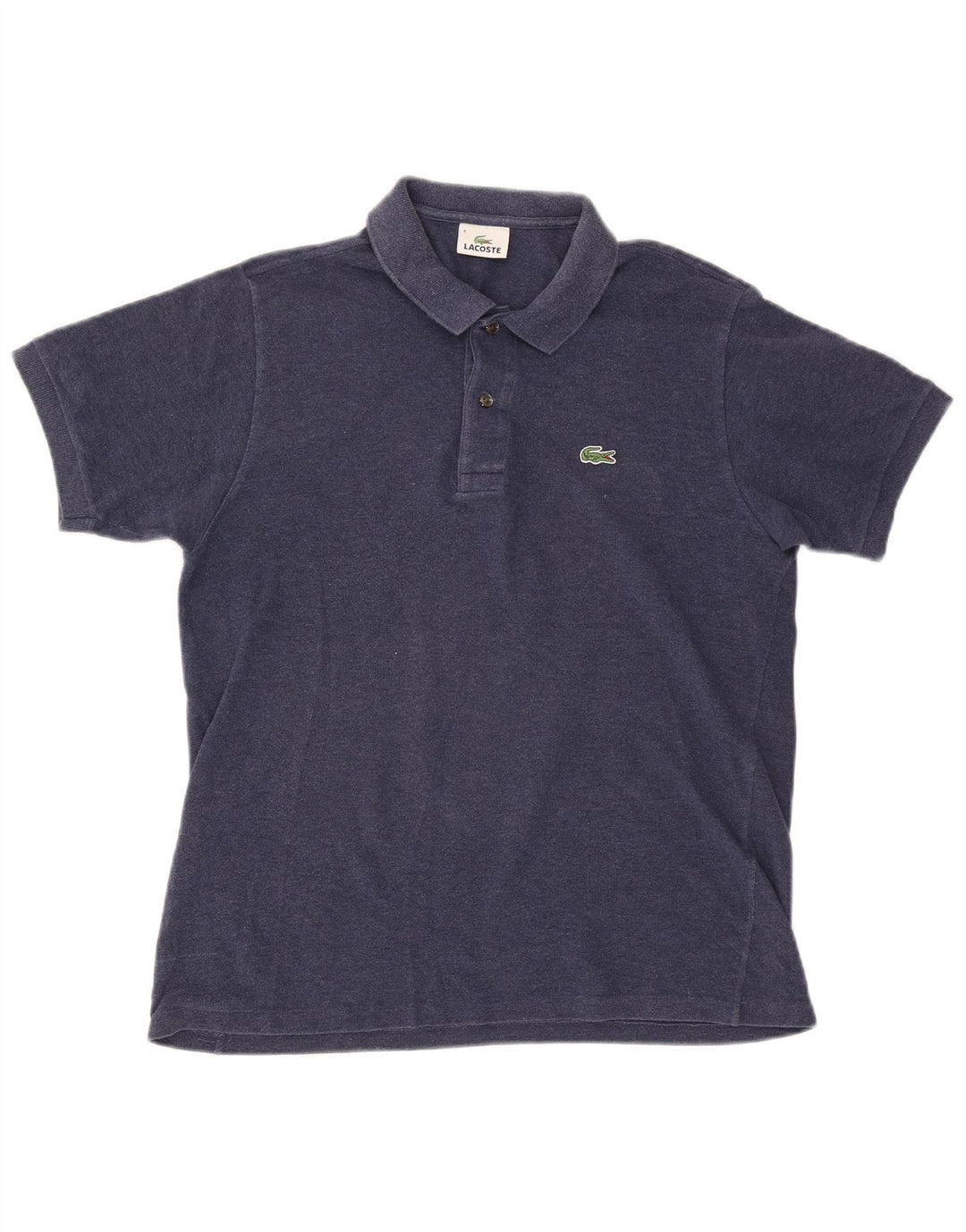 Lacoste Herren-Poloshirt, Größe 4, mittelgroß, marineblau, Baumwolle