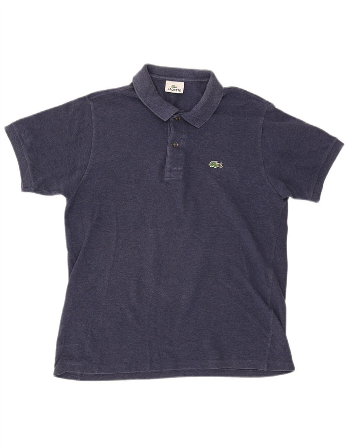 Lacoste Herren-Poloshirt, Größe 4, mittelgroß, marineblau, Baumwolle
