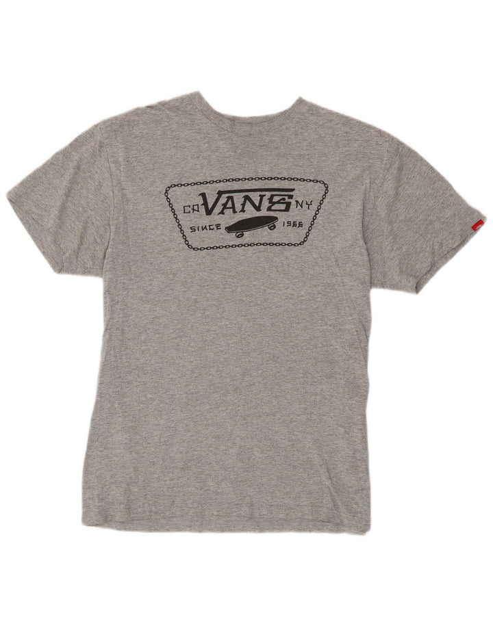 Vans Herren-T-Shirt mit klassischer Passform und Grafik, Mittelgrau meliert