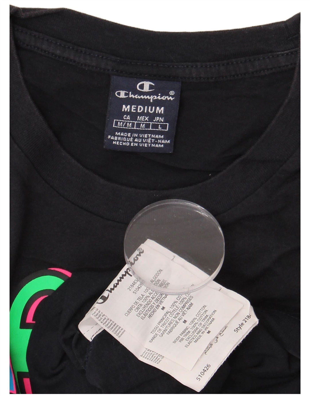 Champion Herren-T-Shirt mit Grafik, mittlere Marineblau-Baumwolle