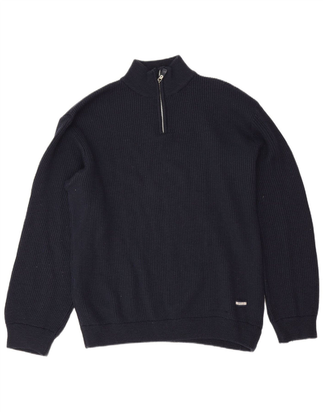 Fila Herren-Pullover mit Reißverschluss, XL, Marineblau