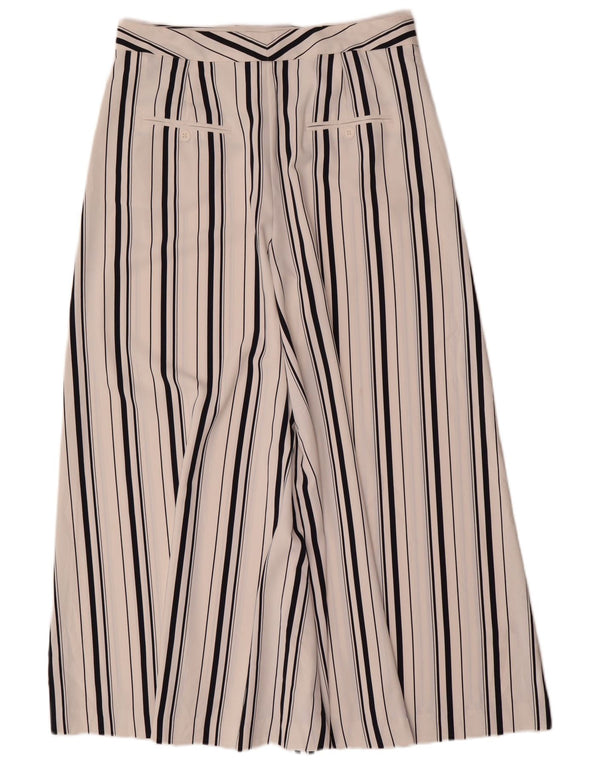 Marks & Spencer Damen-Hose mit hoher Taille, kurz geschnitten, UK 12, M, W30, L24, Weiß