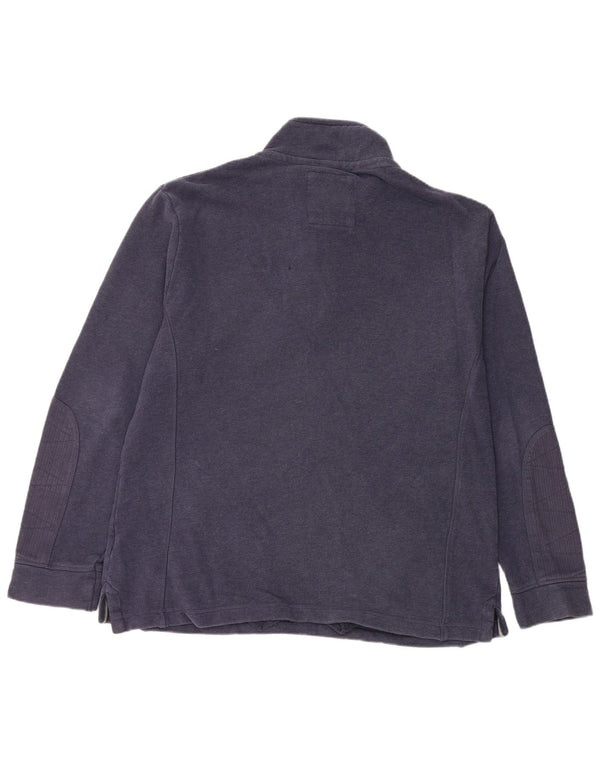Crew Clothing Herren-Sweatshirt mit Knopfkragen, XL, marineblau, Baumwolle