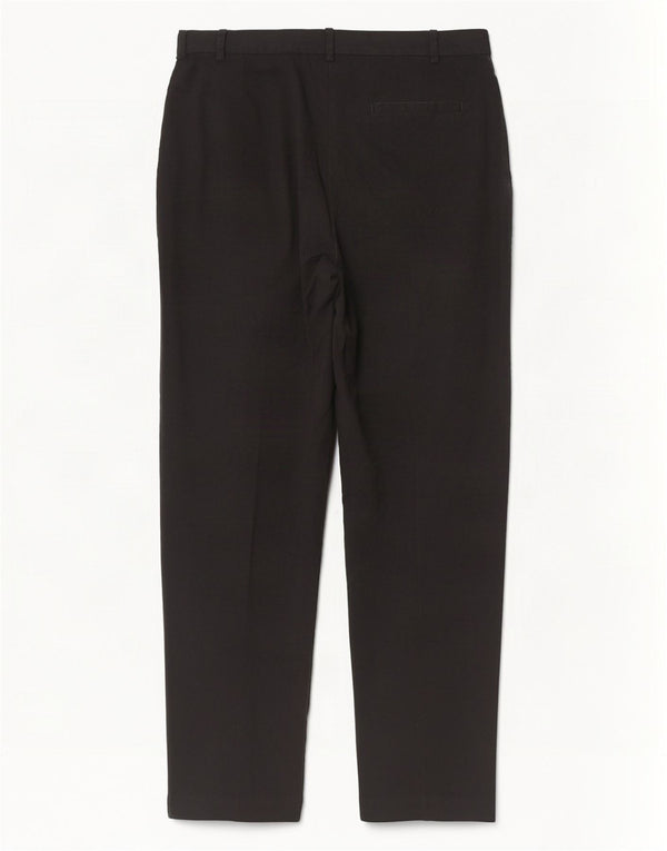 Marks & Spencer Damen-Chinohose mit hoher Taille, UK 18, XL, W38, L30, Schwarz
