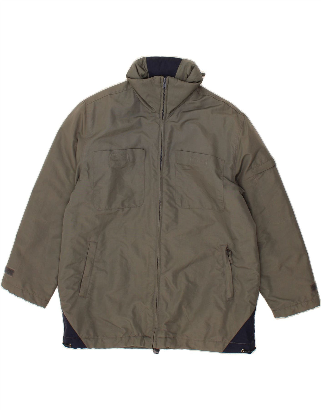 STEFANEL Mens Windbreaker Jacket UK 36 Small Grey Colourblock Polyamide Vintage Stefanel and Second-Hand Stefanel from Messina Hembry 
