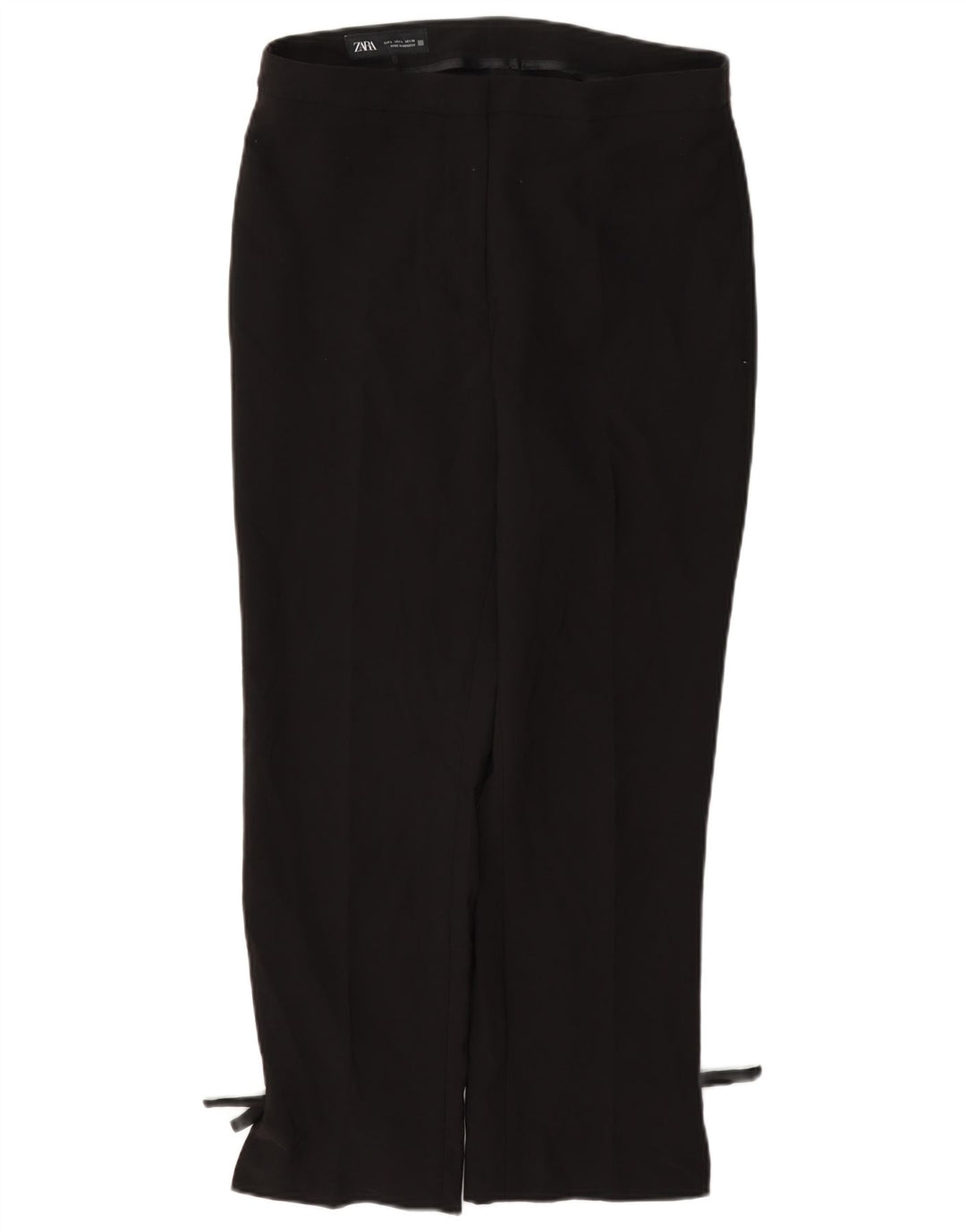 Gerade Damen-Freizeithose von Zara, Größe L, W30, L27, Schwarz, Polyester
