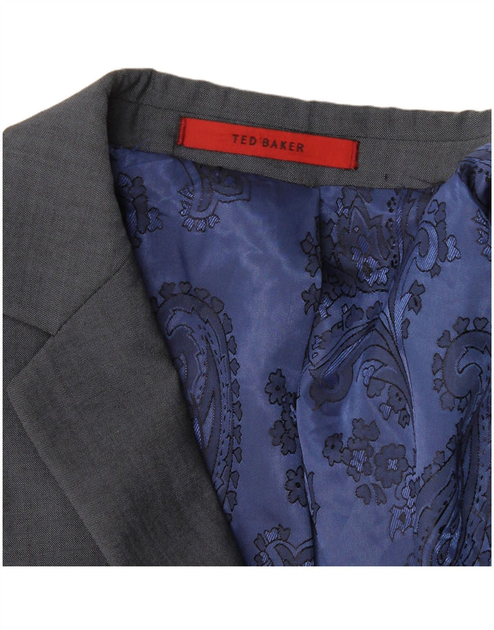 Ted Baker Herren-Blazer mit 2 Knöpfen, UK 38, Mittelblau