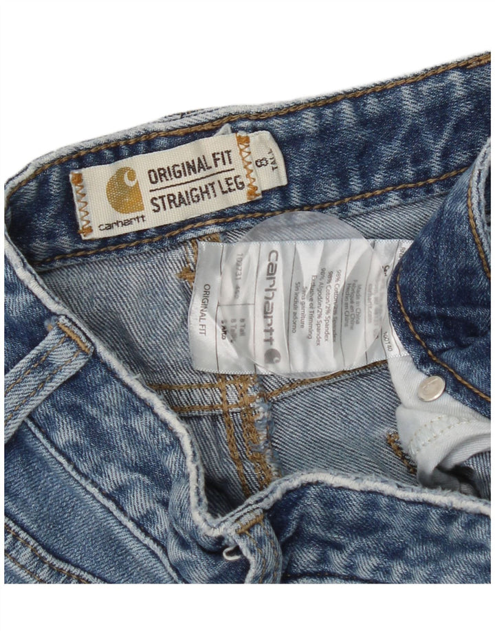 Carhartt Damen Straight Jeans US 8 Medium W30 L31 Blaue Baumwolle