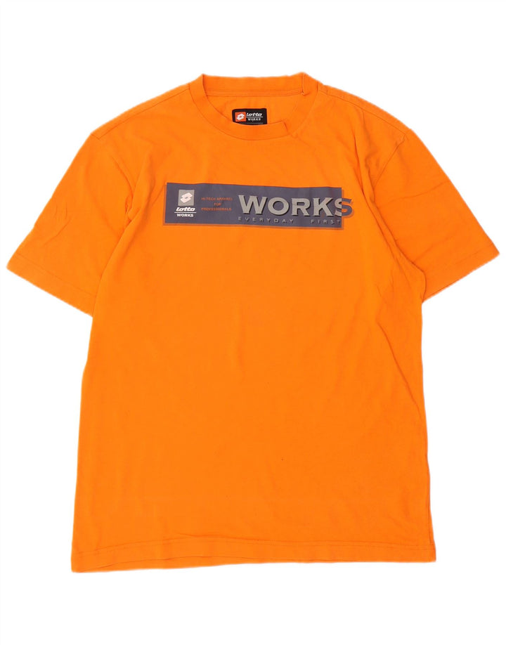 Lotto Herren-T-Shirt mit Grafik, Mittelorange, Baumwolle