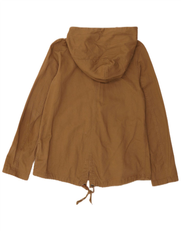 Roxy Damen-Bomberjacke mit Kapuze, übergroß, Größe UK 6, XS, braun, Baumwolle