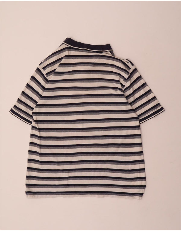 JAMES PRINGLE Herren-Poloshirt, groß, marineblau, gestreift, Baumwolle