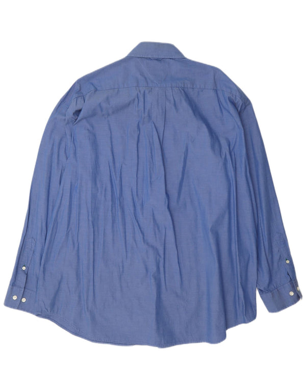 Tommy Hilfiger Herrenhemd 2XL Blaue Baumwolle