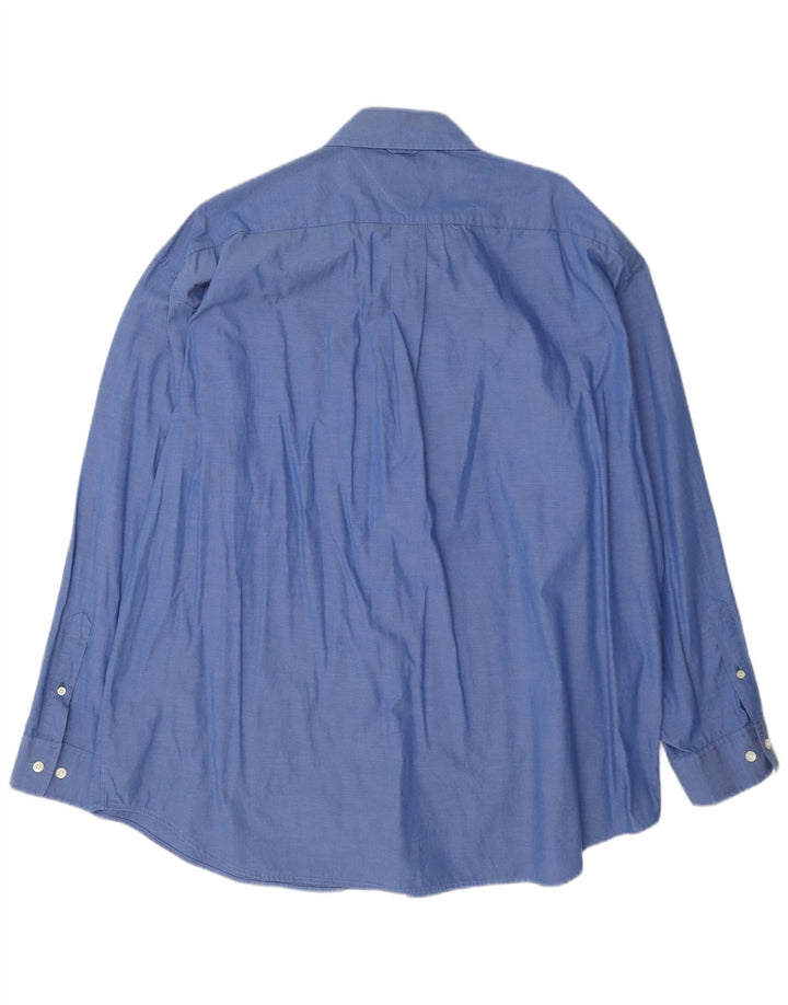 Tommy Hilfiger Herrenhemd 2XL Blaue Baumwolle
