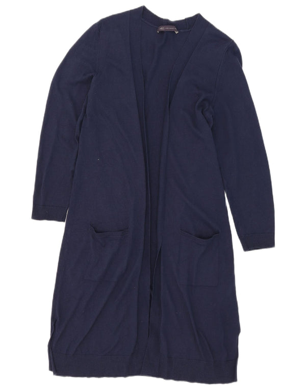 Marks & Spencer Damen Longline-Cardigan-Pullover UK 12 Medium Navy Blue