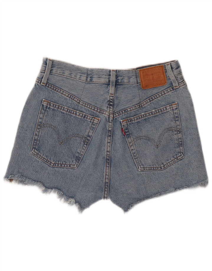 LEVI'S Damen 501 Jeansshorts W27 Small Blaue Baumwolle