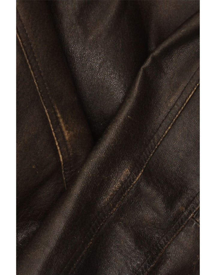 Route 66 Herren Lederjacke UK 40 Großes braunes Leder