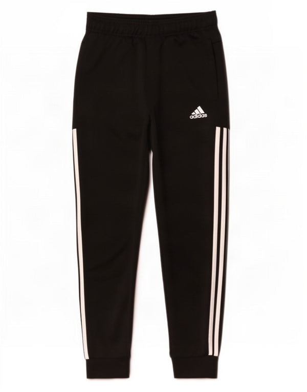 Adidas Jungen-Trainingshose, Jogginghose, 11–12 Jahre, schwarzes Polyester