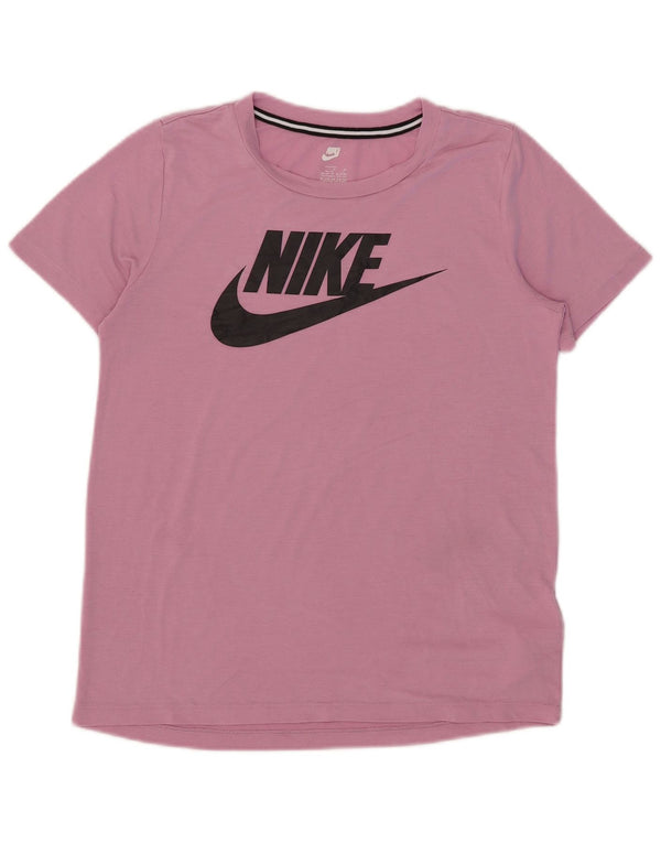 Nike Mädchen Grafik T-Shirt Top 13–14 Jahre XL Rosa Polyester