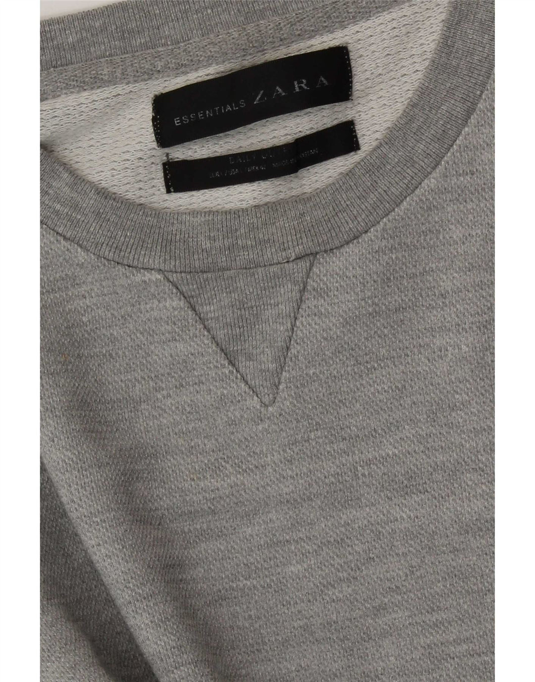 Zara Herren Sweatshirt Pullover Large Grau
