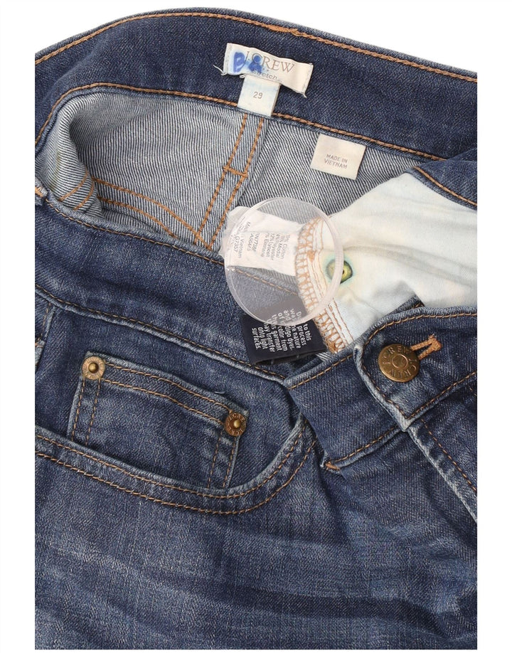 J. Crew Damen Stretch Slim Jeans W29 L30 Marineblau Baumwolle