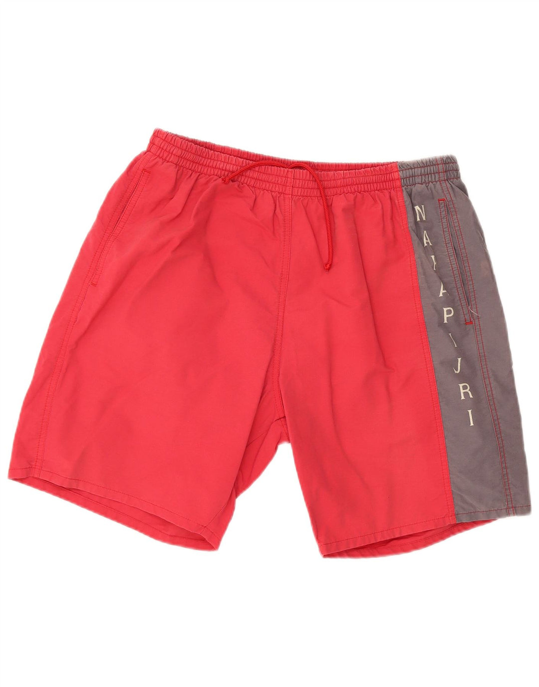NAPAPIJRI Herren-Sportshorts mit Grafik, 2XL, rote Colourblock-Baumwolle