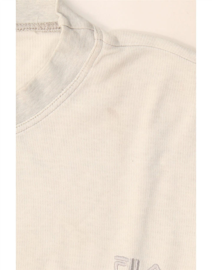 FILA Herren Loose Fit Top Langarm Mittelgrau