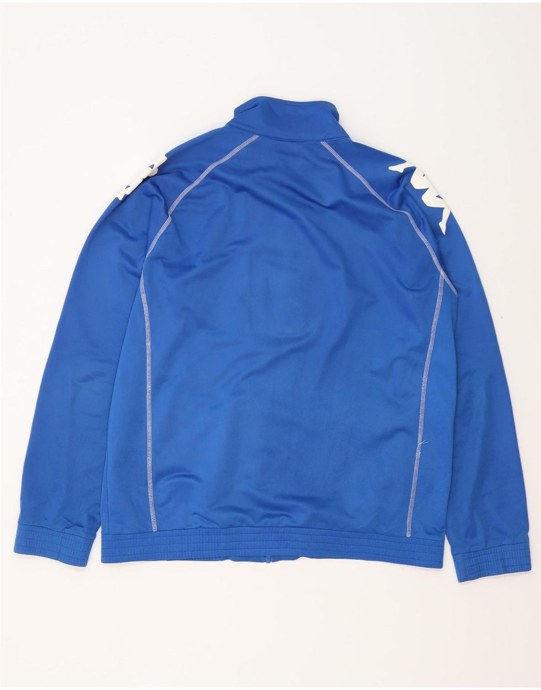 KAPPA Herren Grafik-Trainingsanzug-Oberteil, Jacke, XL, Blau, Polyester