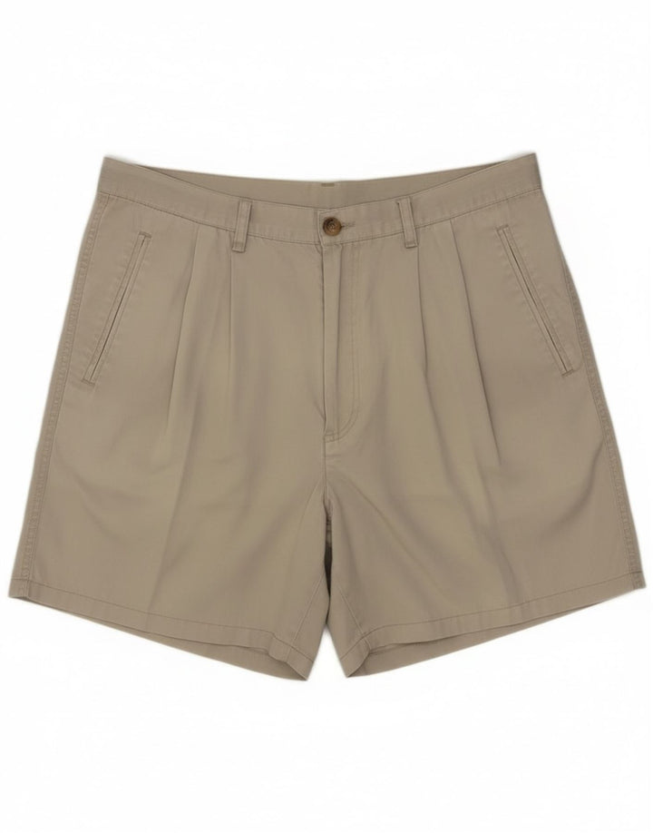 Rifle Mens Pegged Chino Shorts W36 Large Beige
