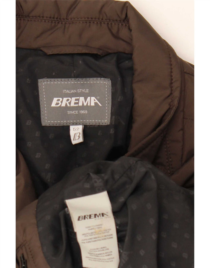 Brema Herren Blazer Wattierte Jacke IT 52 XL Braun Polyester