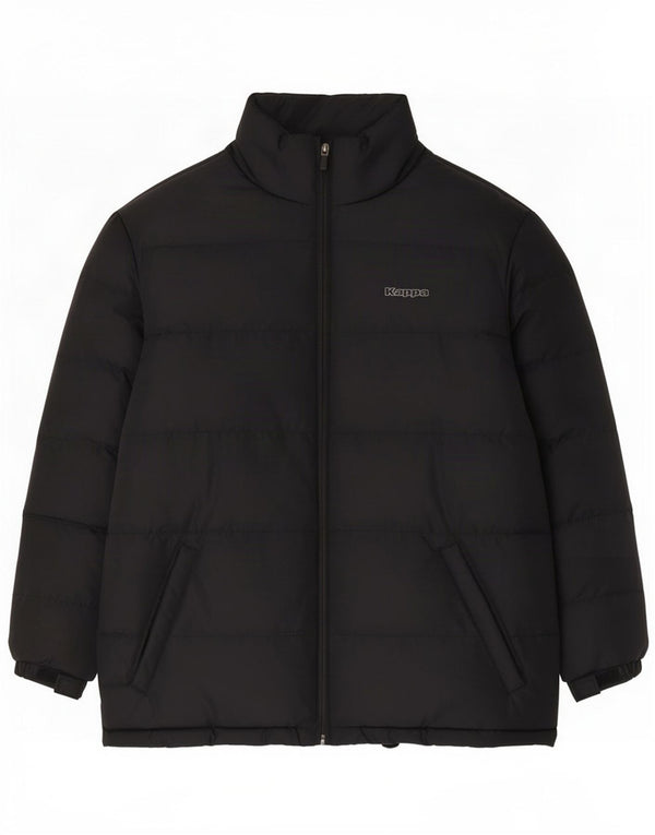 Kappa Boys Graphic Wattierte Jacke 13–14 Jahre 2XL Schwarz Polyester