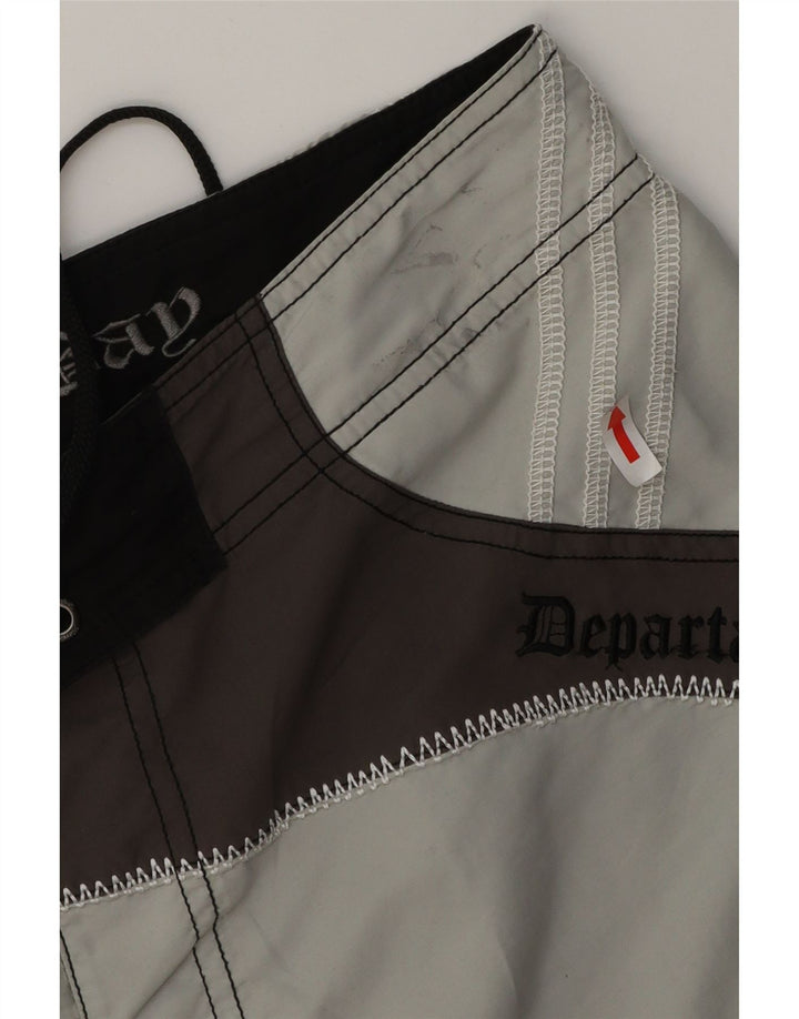 SCORPION BAY Herren-Badeshorts mit Grafik, mittelbraun, Farbblock