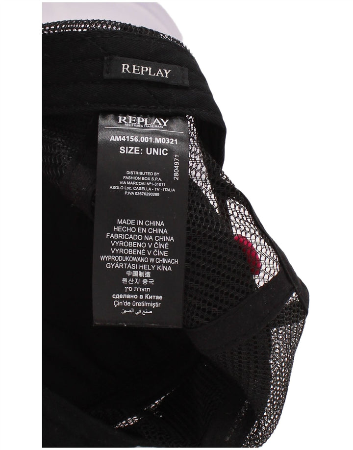 Replay Damen-Truckerkappe mit Grafik, Einheitsgröße, rosafarbenes Farbblock-Polyester