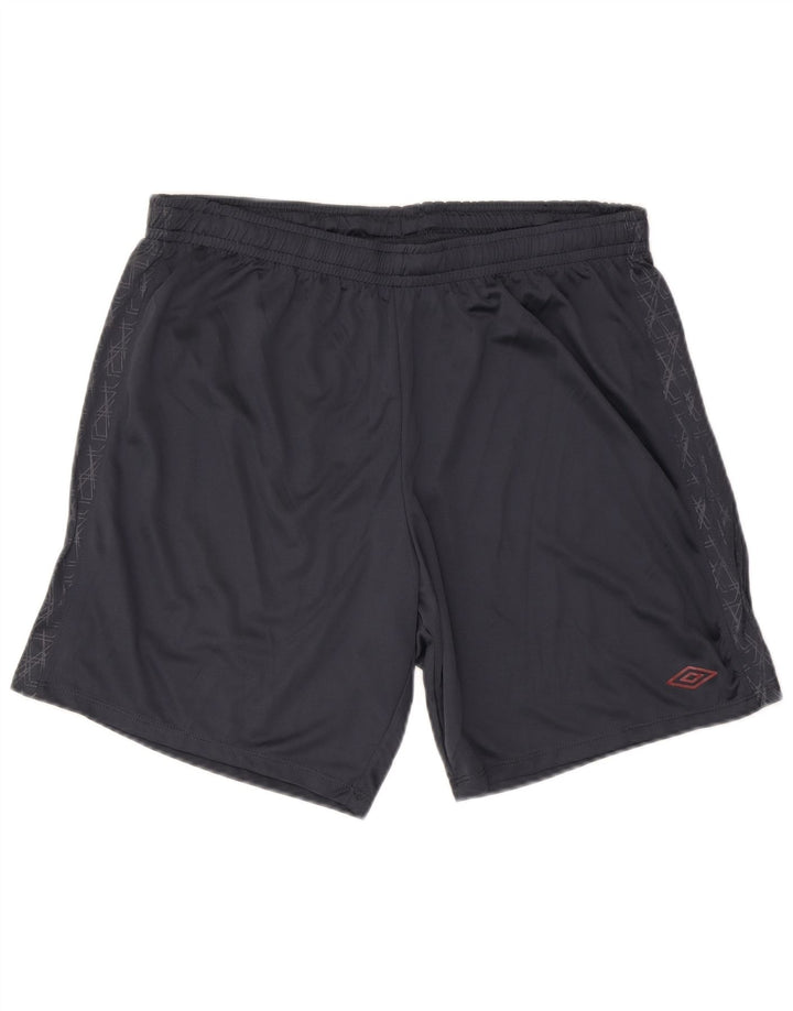 UMBRO Herren-Sportshorts 2XL Marineblaues geometrisches Polyester