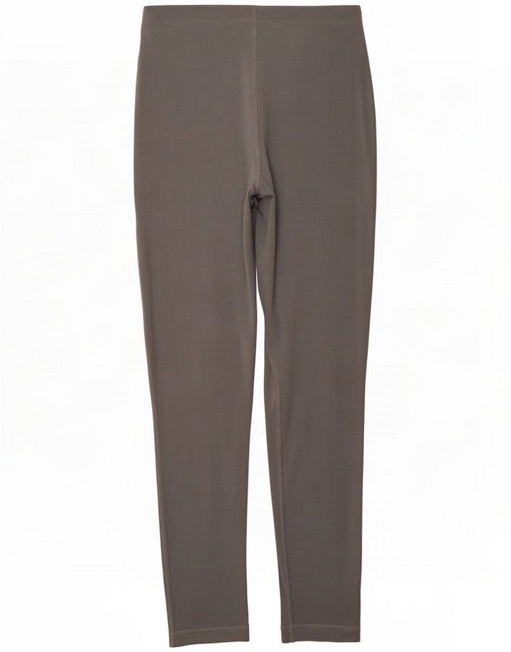 Champion Womens Graphic Leggings UK 14 Large Grey Polyamid