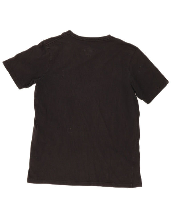 Quiksilver Jungen-T-Shirt mit Grafik, 15–16 Jahre, schwarze Baumwolle