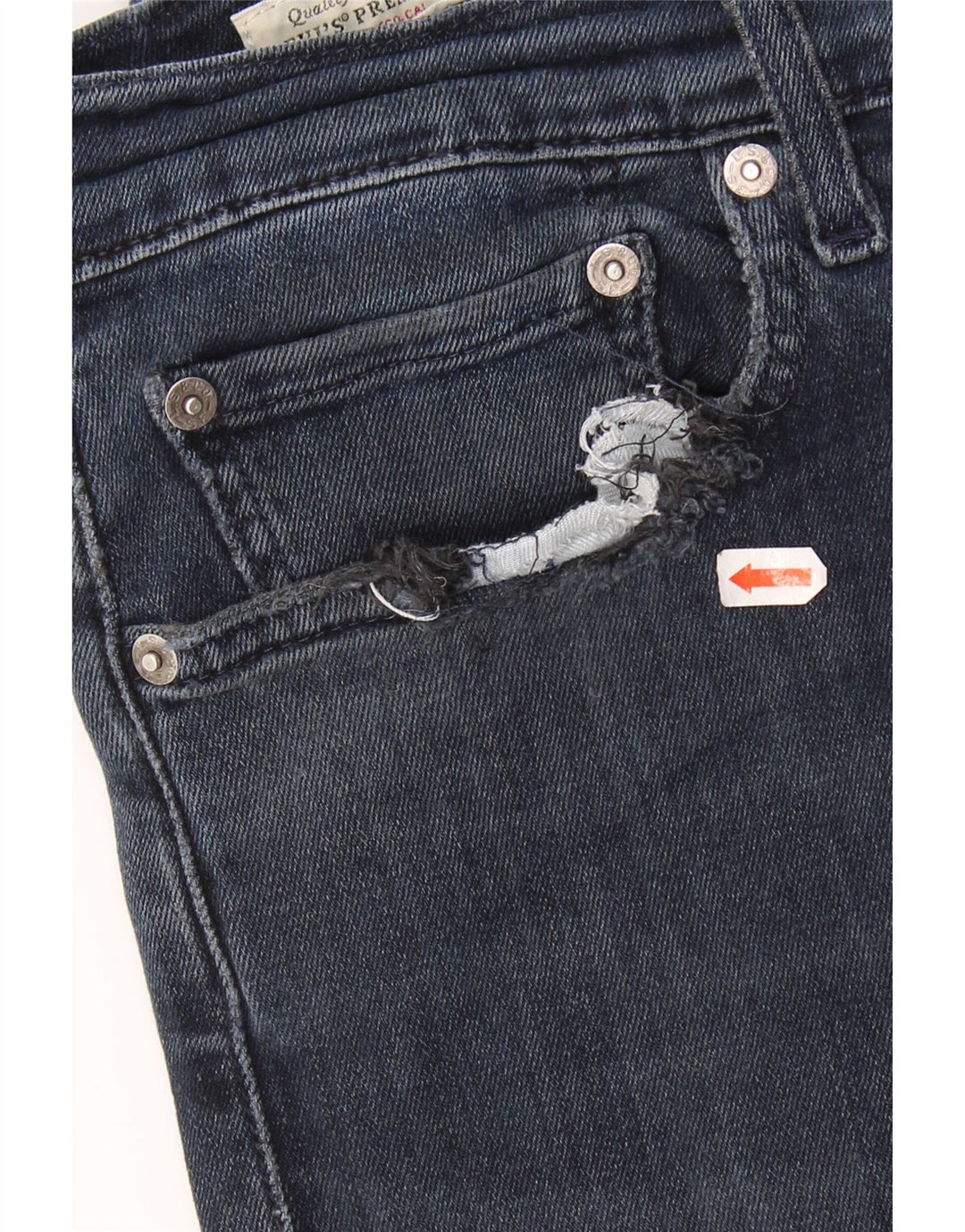 LEVI'S Herren Skinny Jeans W32 L32 Blaue Baumwolle