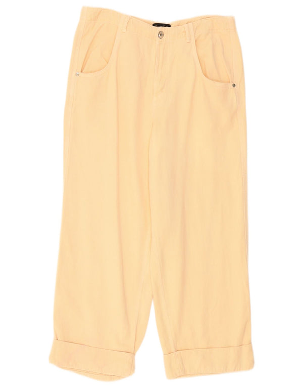 Massimo Dutti Damen-Hose mit lockerer Passform, EU 42, L, W32, L25, Beige