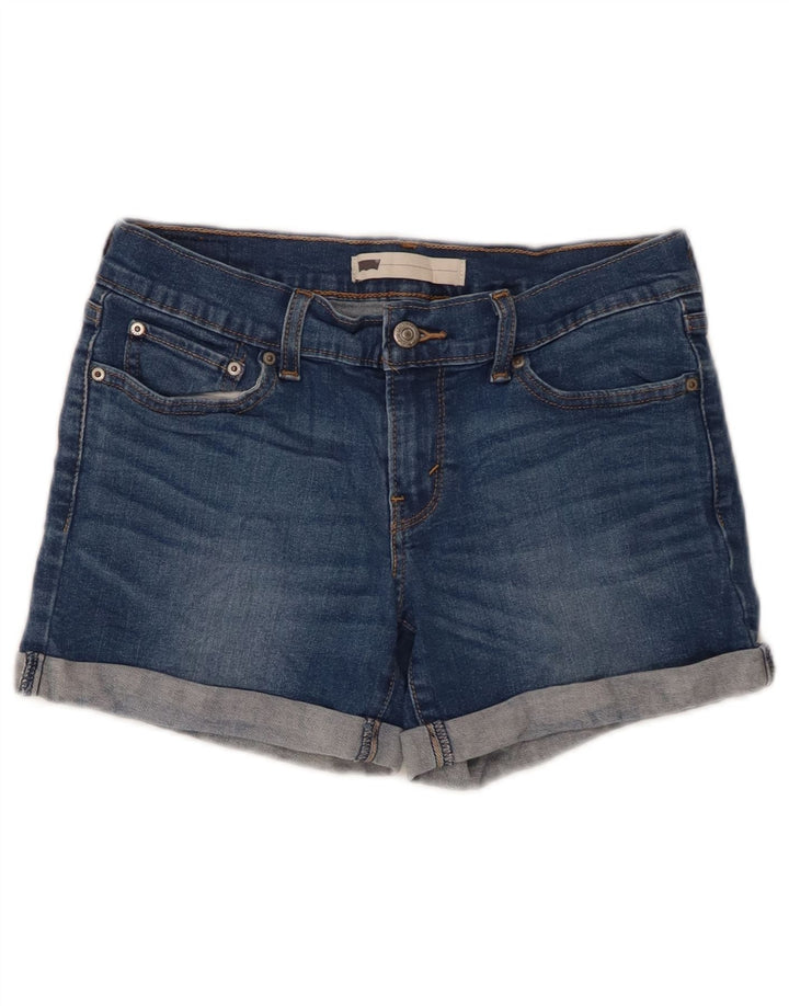 LEVI'S Damen Jeansshorts W26 Small Blaue Baumwolle