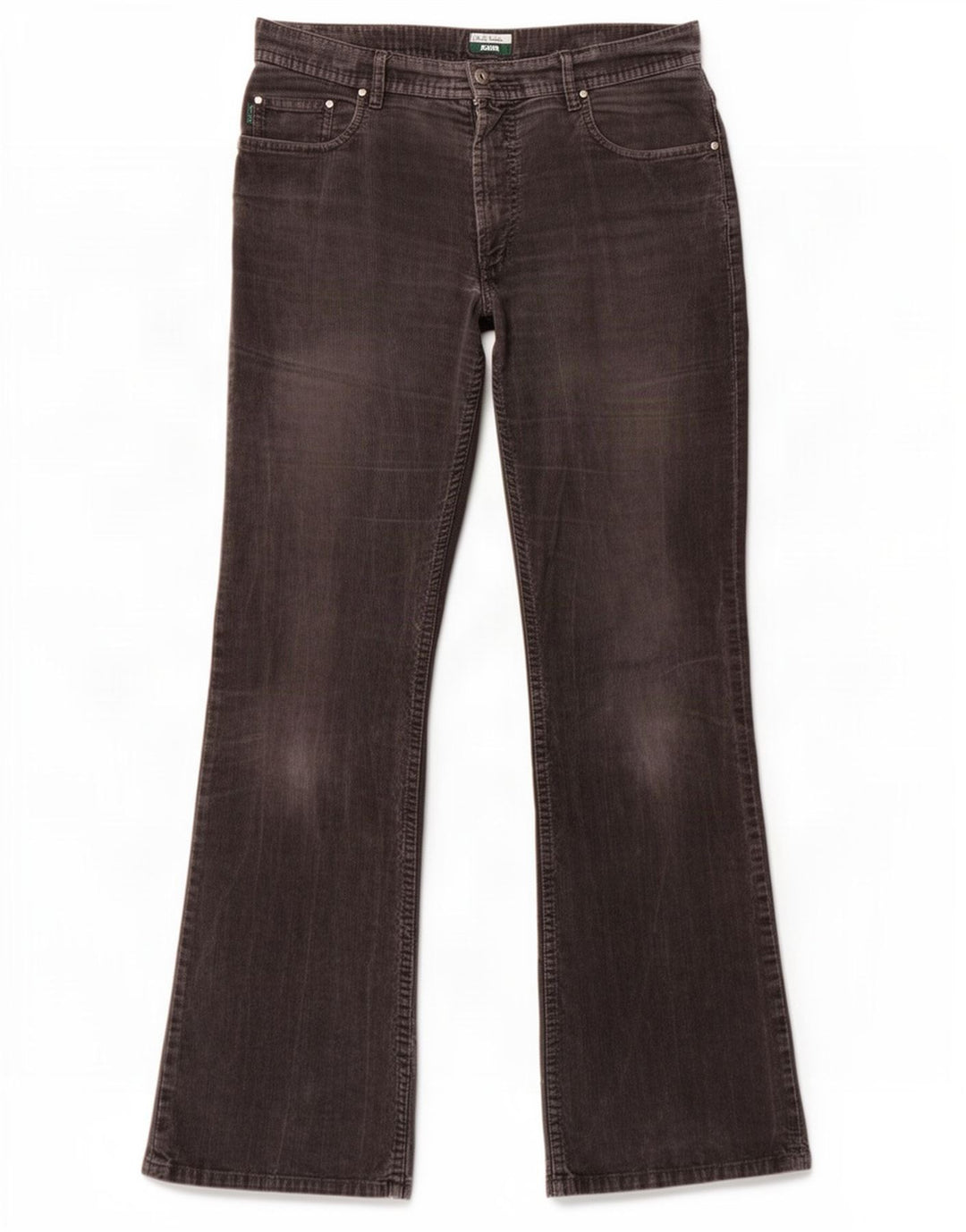 Paul Smith Herren Bootcut-Cordhose W32 L31 Graue Baumwolle
