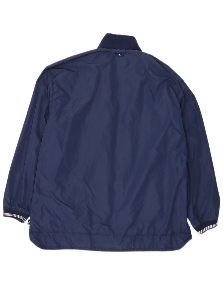 Adidas Damen Übergroße Windjacke UK 14 Medium Marineblau Polyamid