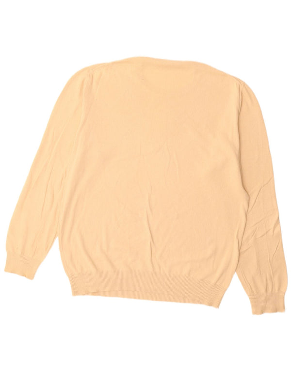 Conte of Florence Herren-Pullover mit Rundhalsausschnitt, 2XL, Beige Argyle/Diamant