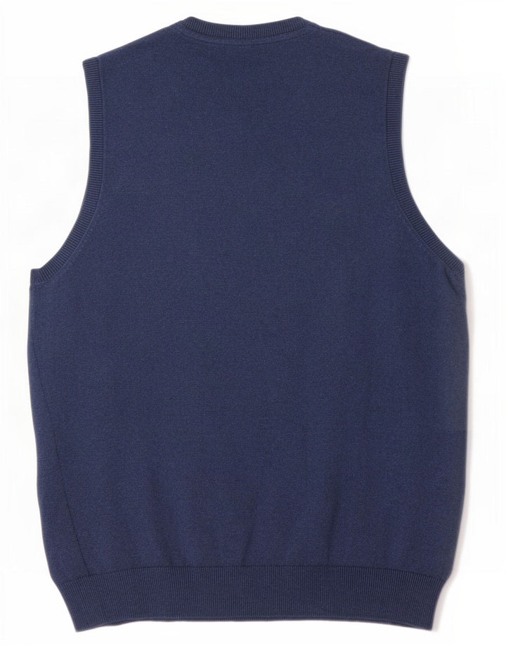 Marks & Spencer Herren-Weste-Tanktop aus mittelblauer Baumwolle