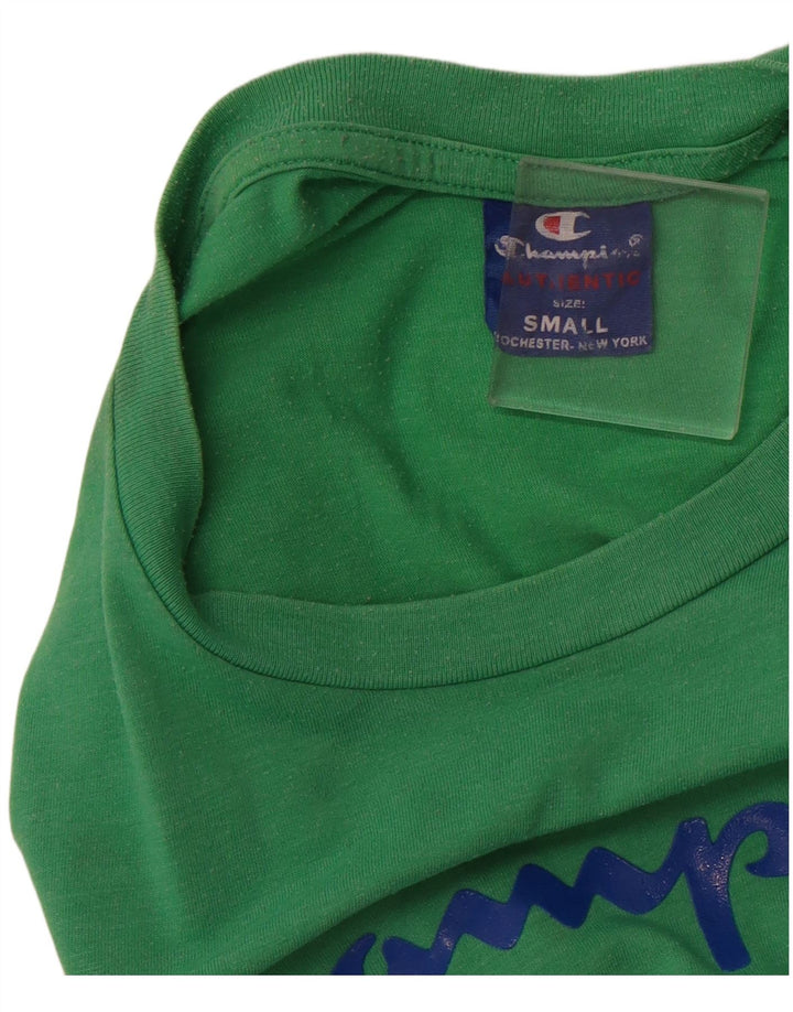 CHAMPION Herren-T-Shirt mit Grafik, Größe S, Grün