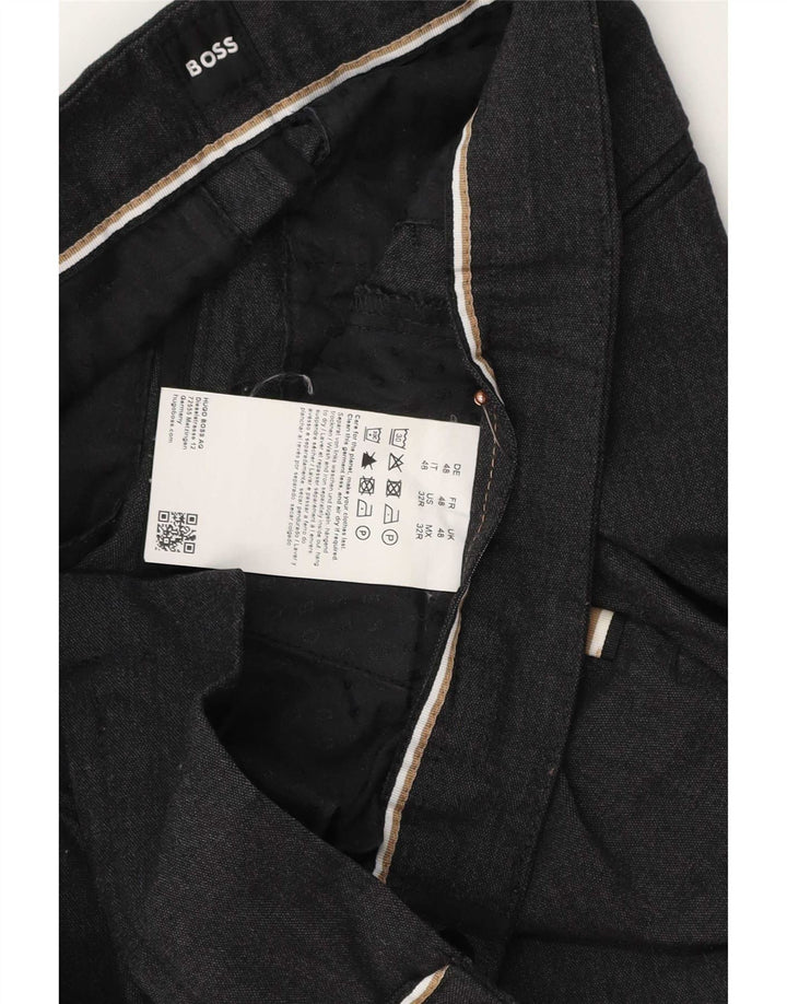 Hugo Boss Slim Chino-Hose für Herren, W32, L32, graues Polyester