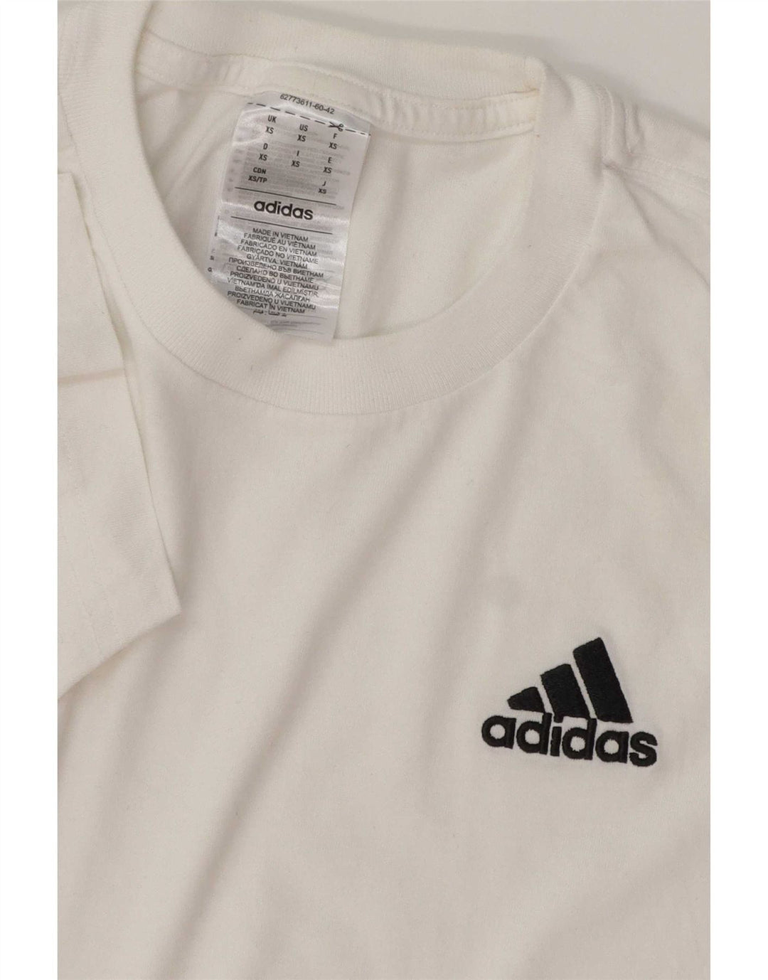 Adidas Herren T-Shirt Top XS Weiße Baumwolle