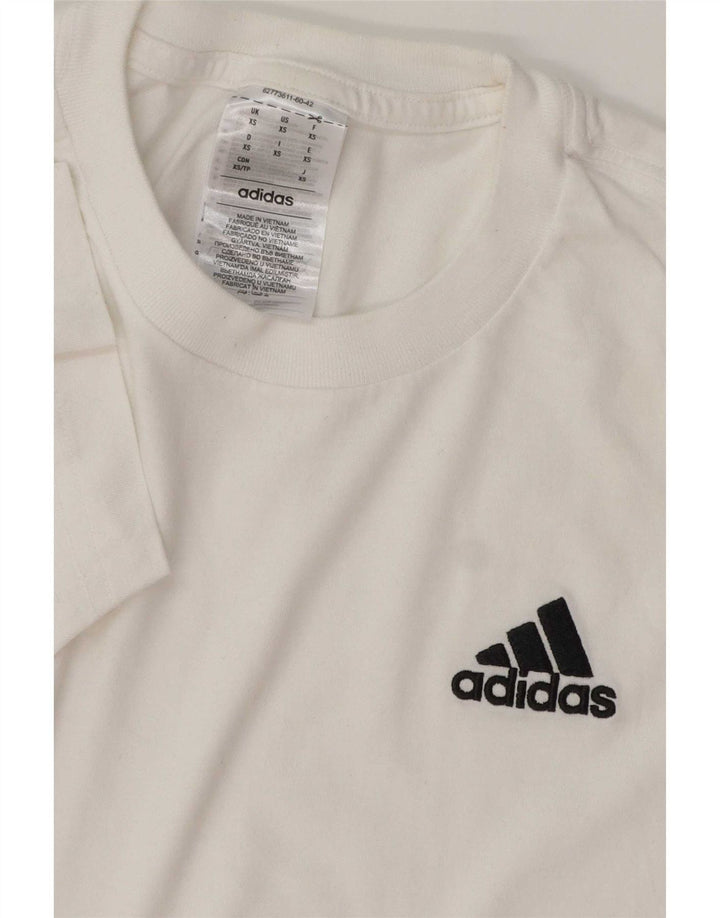 Adidas Herren T-Shirt Top XS Weiße Baumwolle