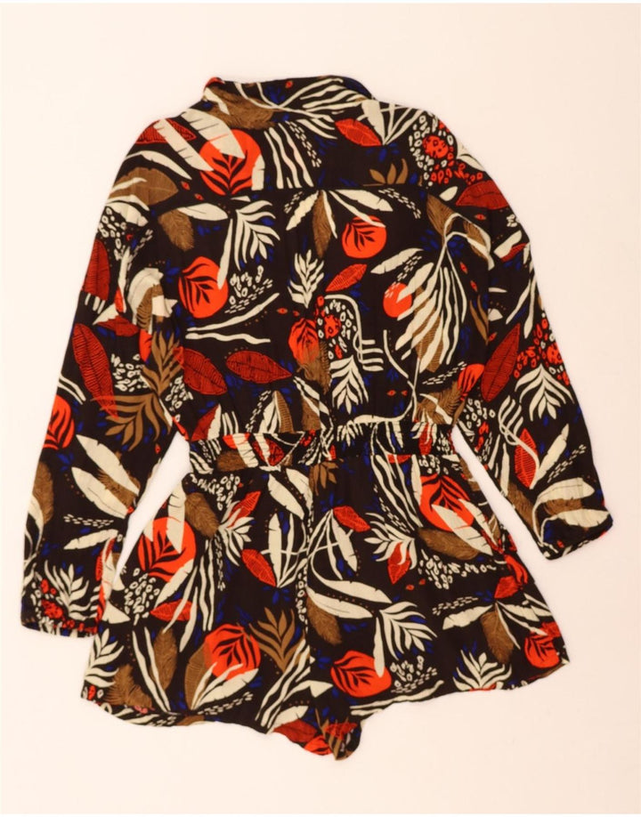 SUPERDRY Womens Playsuit UK 14 Large  Multicoloured Floral Viscose Vintage Superdry and Second-Hand Superdry from Messina Hembry 