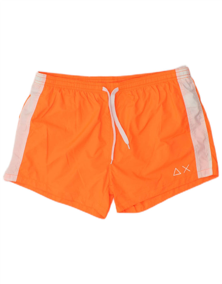 Sun68 Herren Badeshorts XL Orange Farbblock