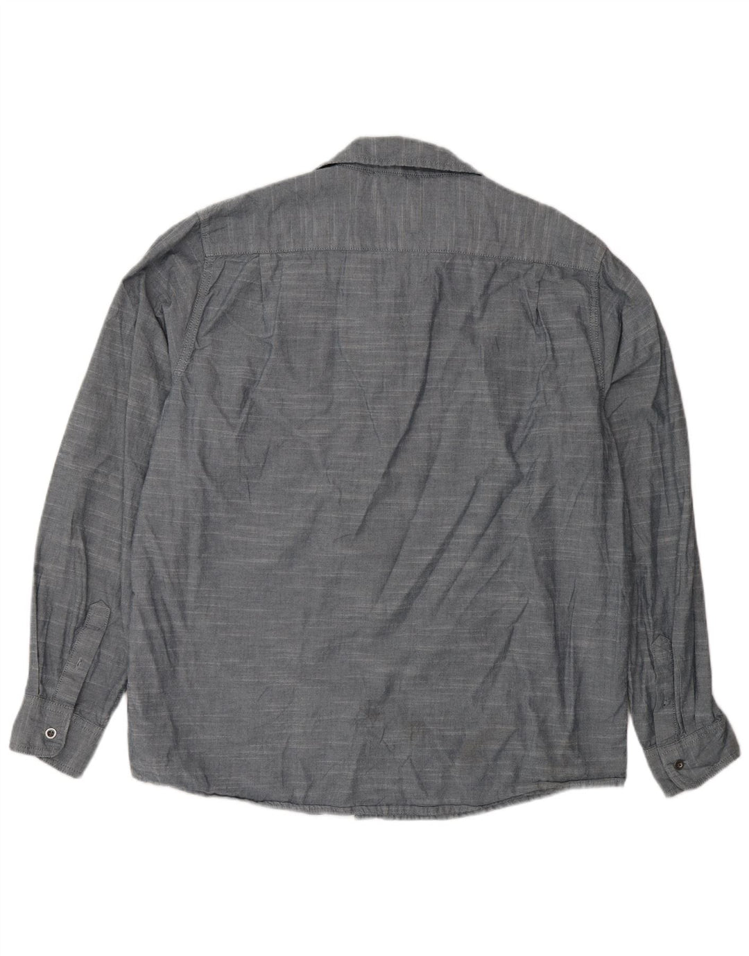 Wrangler Herrenhemd XL, blaue Baumwolle