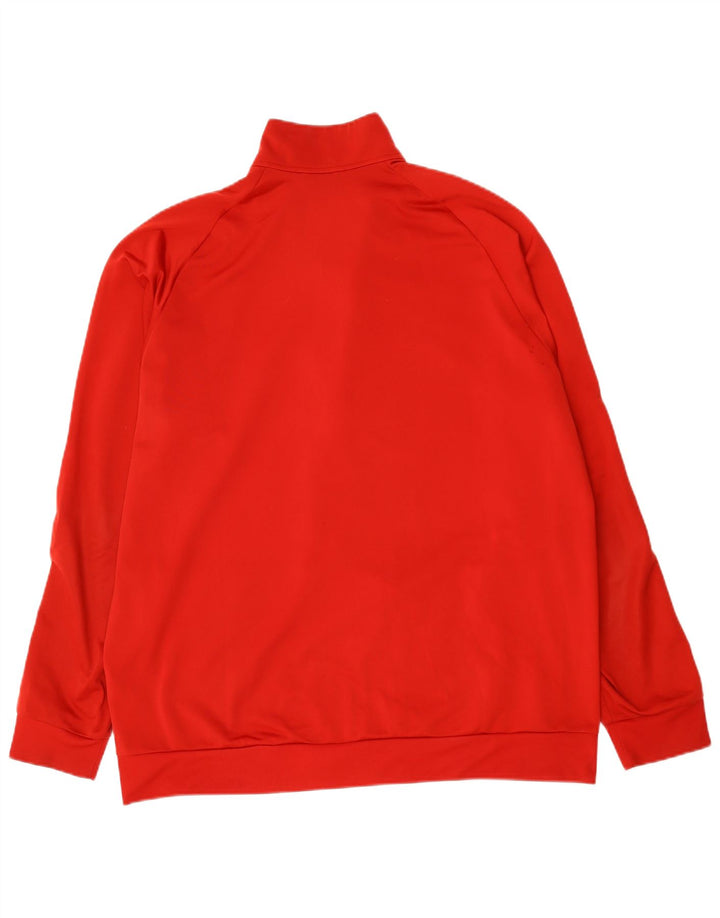 Adidas Herren Trainingsanzug Top Jacke 2XL Rot Polyester